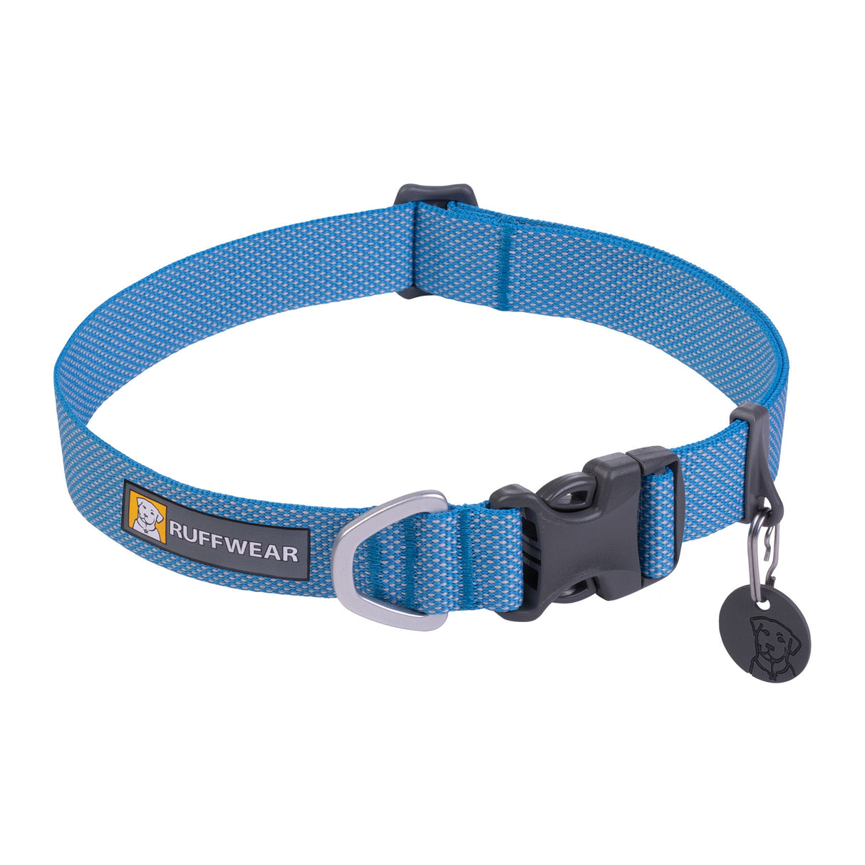 Ruffwear Hi & Light Lightweight Dog Collar Blue Dusk / 28-36 cm (11"-14")-Blue Dusk / 36-51 cm (14"-20")-Blue Dusk / 51-66 cm (20"-26")-Basalt Grey / 28-36 cm (11"-14")-Basalt Grey / 36-51 cm (14"-20") - 53 Degrees North 