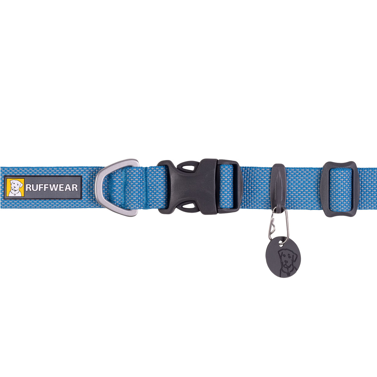 Ruffwear Hi & Light Lightweight Dog Collar Blue Dusk / 28-36 cm (11"-14")-Blue Dusk / 36-51 cm (14"-20")-Blue Dusk / 51-66 cm (20"-26")-Basalt Grey / 28-36 cm (11"-14")-Basalt Grey / 36-51 cm (14"-20") - 53 Degrees North 