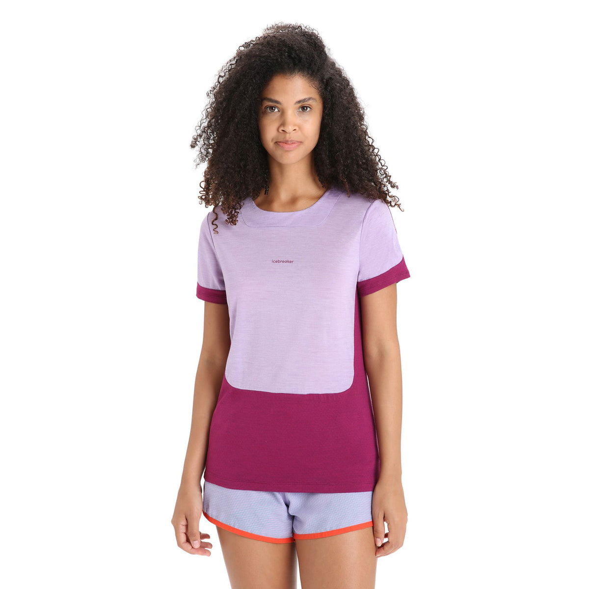 Icebreaker Women's Zoneknit Short Sleeve Tee #color_purple-gaze-go-berry-cb