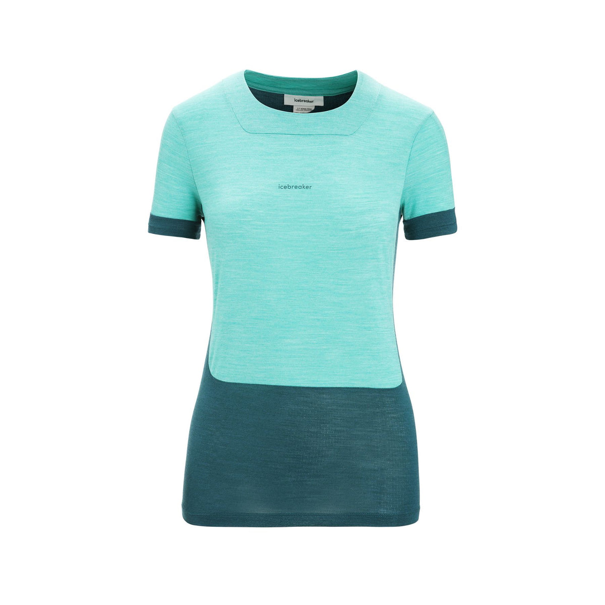 Icebreaker Women's Zoneknit Short Sleeve Tee #color_fresh-heather-green-glory