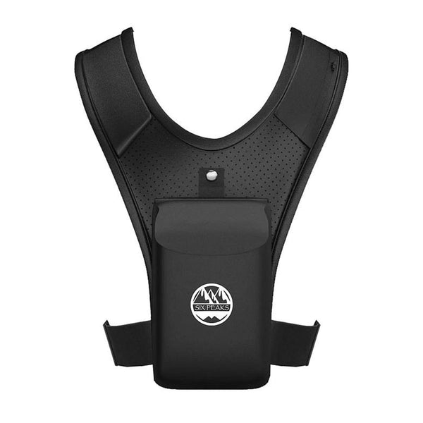 Six Peaks Running Vest With Phone Holder Black - 53 Degrees North 