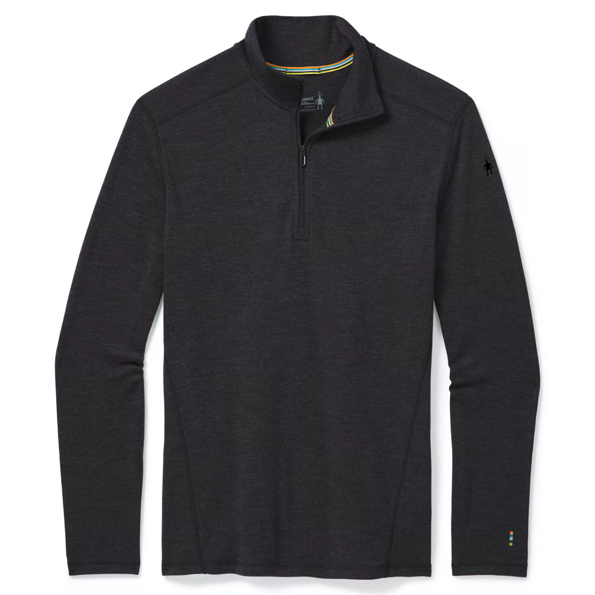 Smartwool Men's Classic Thermal Merino Baselayer 1/4 Zip Top Charcoal Heather / Small-Charcoal Heather / Medium-Charcoal Heather / Large-Charcoal Heather / X-Large-Charcoal Heather / XX-Large - 53 Degrees North 