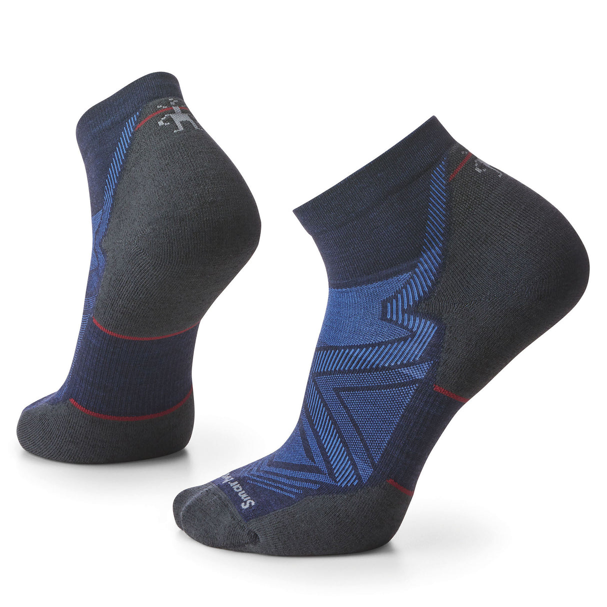 Smartwool Men's Run Targeted Cushion Ankle Socks Deep Navy / Medium (UK 5-7.5)-Deep Navy / Large (UK 8-10.5)-Deep Navy / X-Large (UK 11-13.5)-Black / Large (UK 8-10.5)-Black / X-Large (UK 11-13.5) - 53 Degrees North 