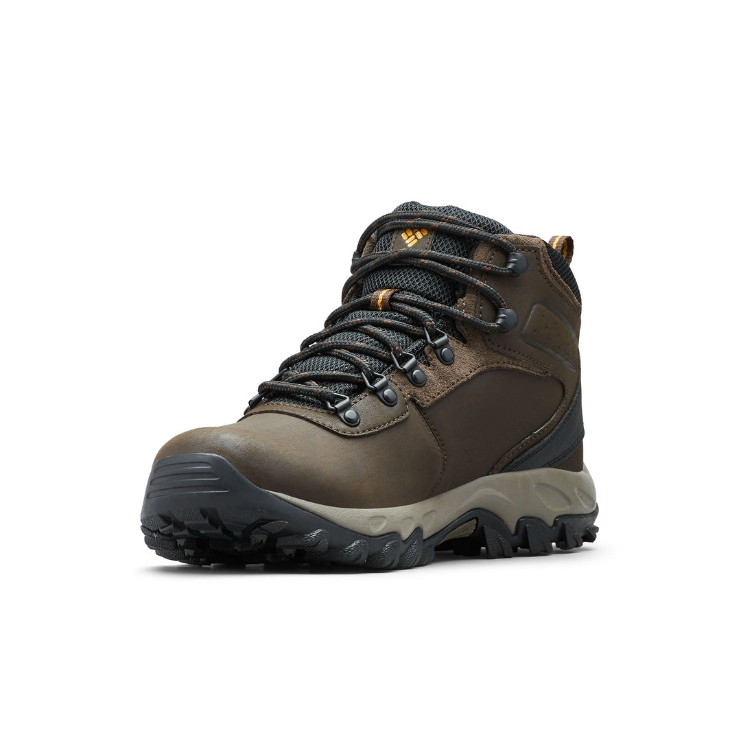 Columbia Men's Newton Ridge Plus II Waterproof Hiking Boots #color_cordovan-squash