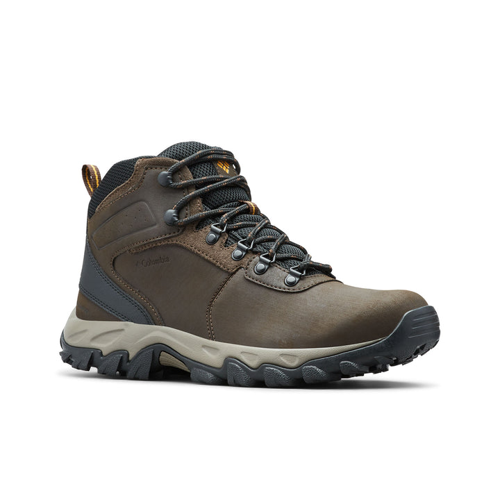 Columbia Men's Newton Ridge Plus II Waterproof Hiking Boots #color_cordovan-squash