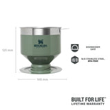 Stanley Classic Perfect-Brew Pour Over 0.59L Hammertone Green - 53 Degrees North