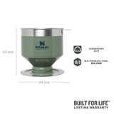 Stanley Classic Perfect-Brew Pour Over Hammertone Green - 53 Degrees North 