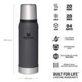 Stanley Legendary Classic Bottle 0.75L Rose Quartz-Hydrangea-Ash-Hammertone Clay-Hammertone Lake - 53 Degrees North 