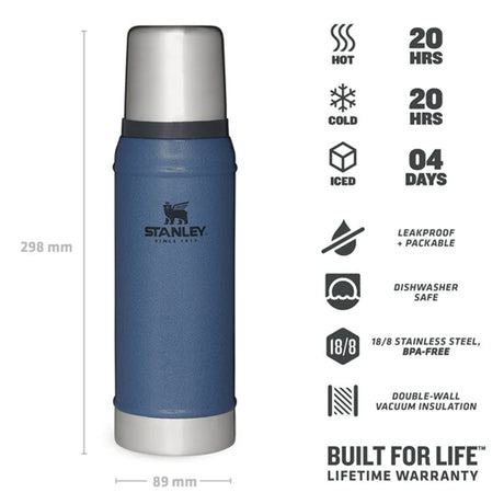 Stanley Legendary Classic Bottle 0.75L Rose Quartz-Hydrangea-Ash-Hammertone Clay-Hammertone Lake - 53 Degrees North 