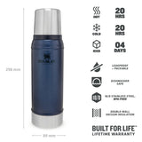 Stanley Legendary Classic Bottle 0.75L Rose Quartz-Hydrangea-Ash-Hammertone Clay-Hammertone Lake - 53 Degrees North 