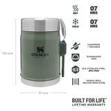 Stanley The Legendary Food Jar + Spork 0.41L Black - 53 Degrees North