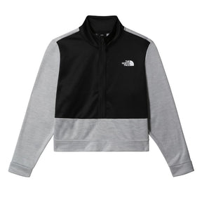 The North Face Women's Plus Mountain Athletics 1/4 Zip Fleece TNF Light Grey Heather/TNF Black / 16-18-TNF Light Grey Heather/TNF Black / 20-22-TNF Light Grey Heather/TNF Black / 24-26 - 53 Degrees North 
