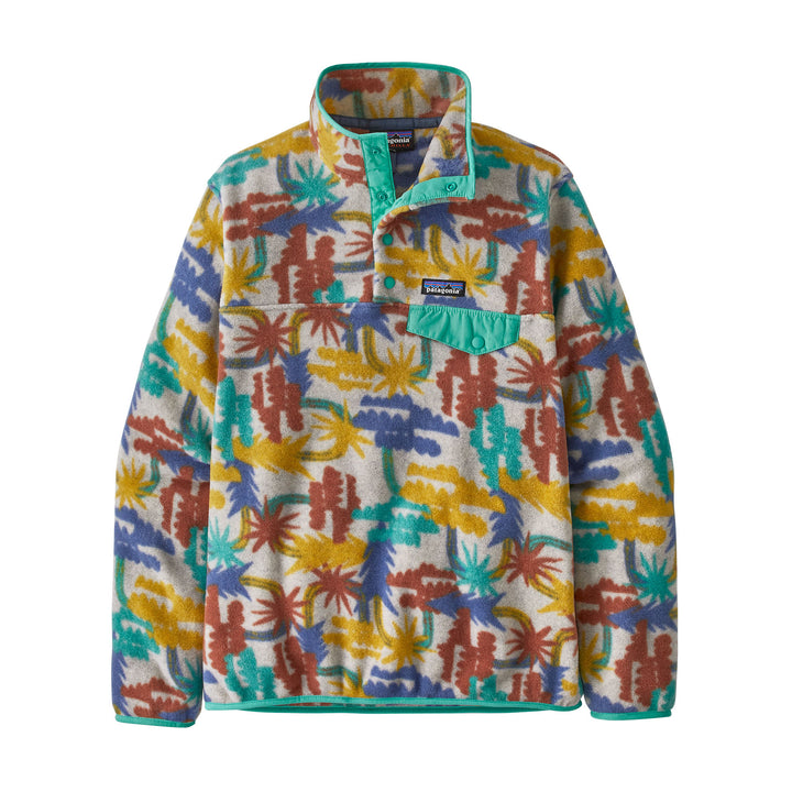 Patagonia Women's Lightweight Synch Snap-T Pullover #color_tree-connection-big-fresh-teal
