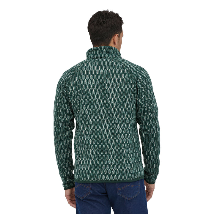 Patagonia Men's Better Sweater 1/4 Zip #color_pine-knit-northern-green