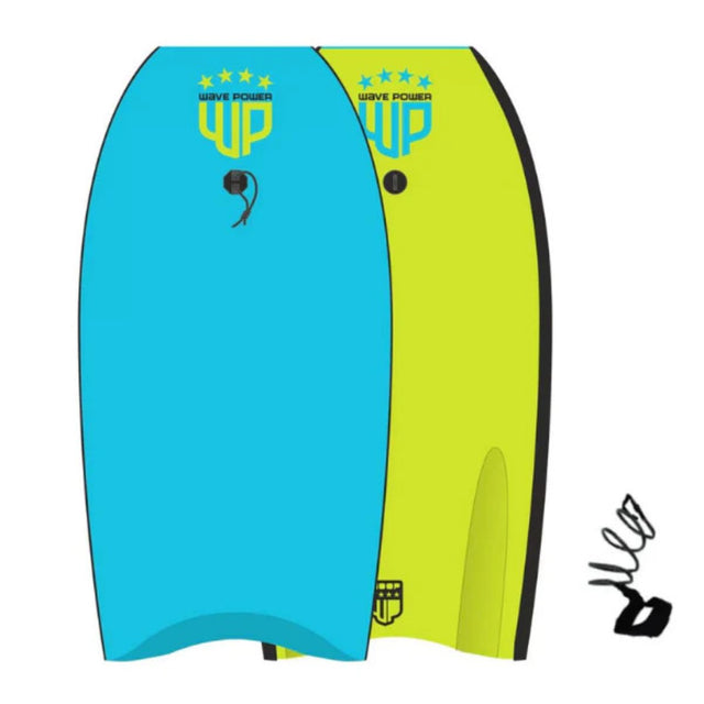 Wave Power Woop Bodyboard Lite Blue/Lime / 33"-Lite Blue/Lime / 42"-Red/Teal / 37" - 53 Degrees North 