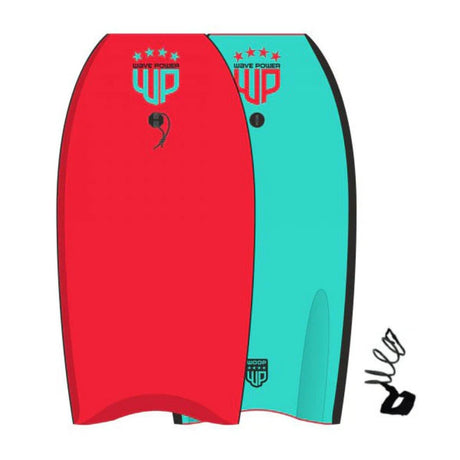 Wave Power Woop Bodyboard Lite Blue/Lime / 33"-Lite Blue/Lime / 42"-Red/Teal / 37" - 53 Degrees North 
