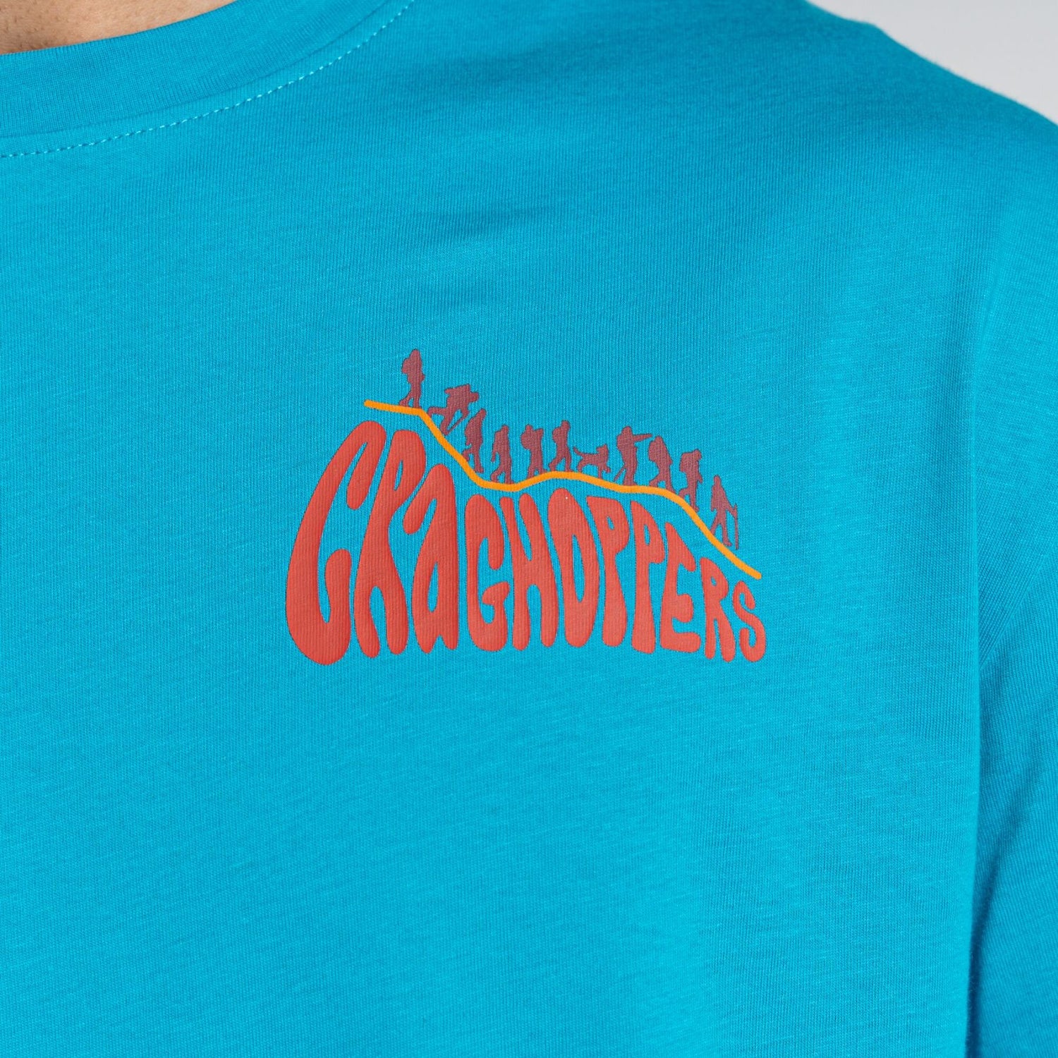 Craghoppers Men's Crosby Short Sleeve T-Shirt Scuba Blue Bubble / Small-Scuba Blue Bubble / Medium-Scuba Blue Bubble / Large-Scuba Blue Bubble / X-Large-Neon Coral / Small #- 53 Degrees North 