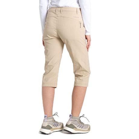 Craghoppers Women's Kiwi Pro II Crop Trousers Desert Sand / X-Small-Desert Sand / Small-Desert Sand / Medium-Desert Sand / Large-Desert Sand / X-Large #- 53 Degrees North 