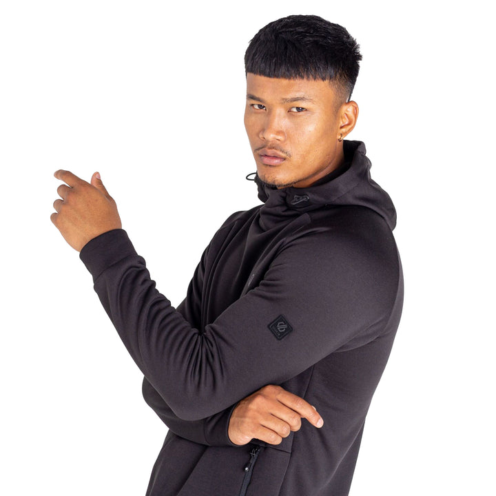Dare2B Men's Out Calling Overhead Tech Hoodie #color_black