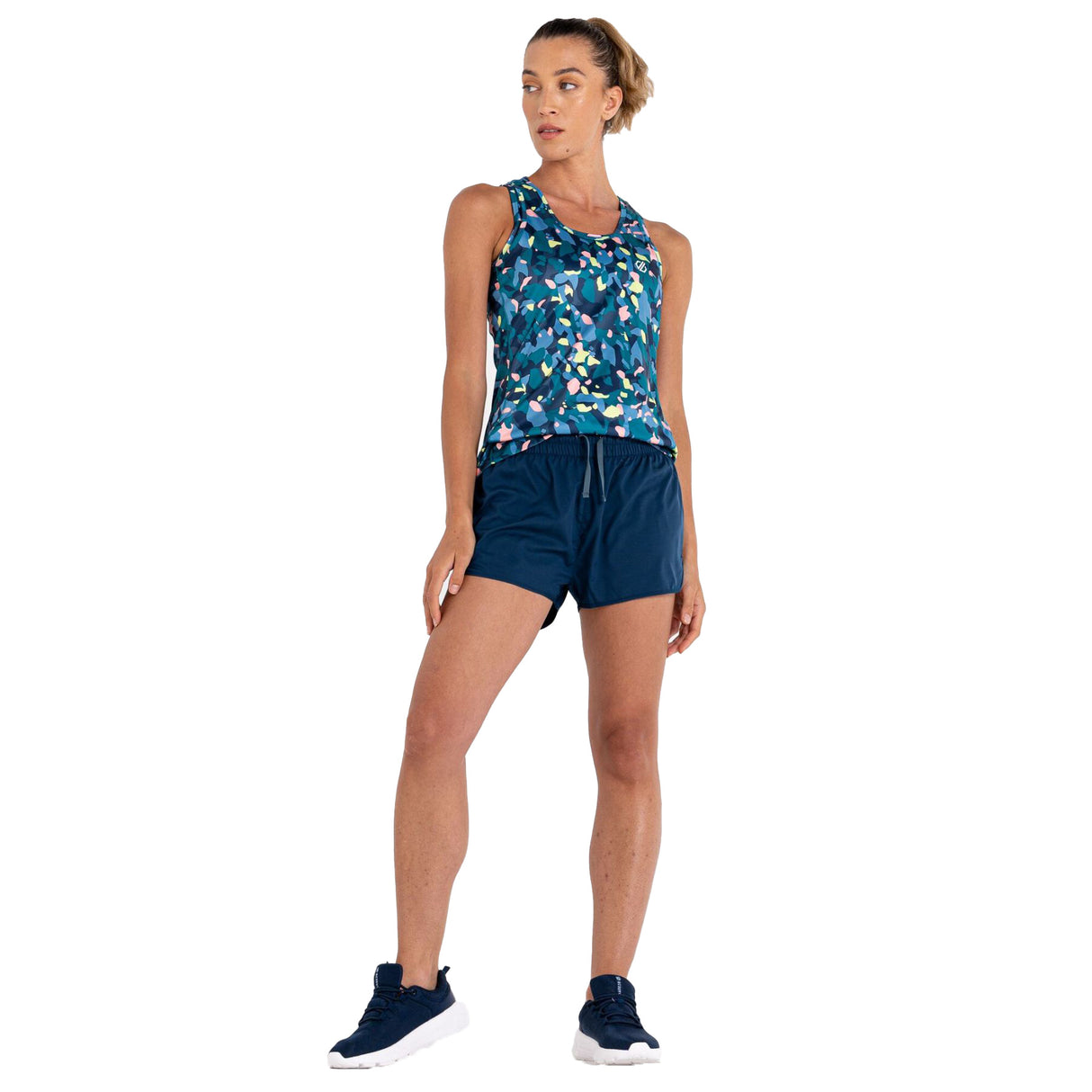 Dare 2b Women's Sprint Up Shorts Moonlight Denim/Fortune Green Unshaped Print / X-Small-Moonlight Denim/Fortune Green Unshaped Print / Small-Moonlight Denim/Fortune Green Unshaped Print / Medium-Moonlight Denim/Fortune Green Unshaped Print / Large-Moonlight Denim/Fortune Green Unshaped Print / X-Large #- 53 Degrees North 