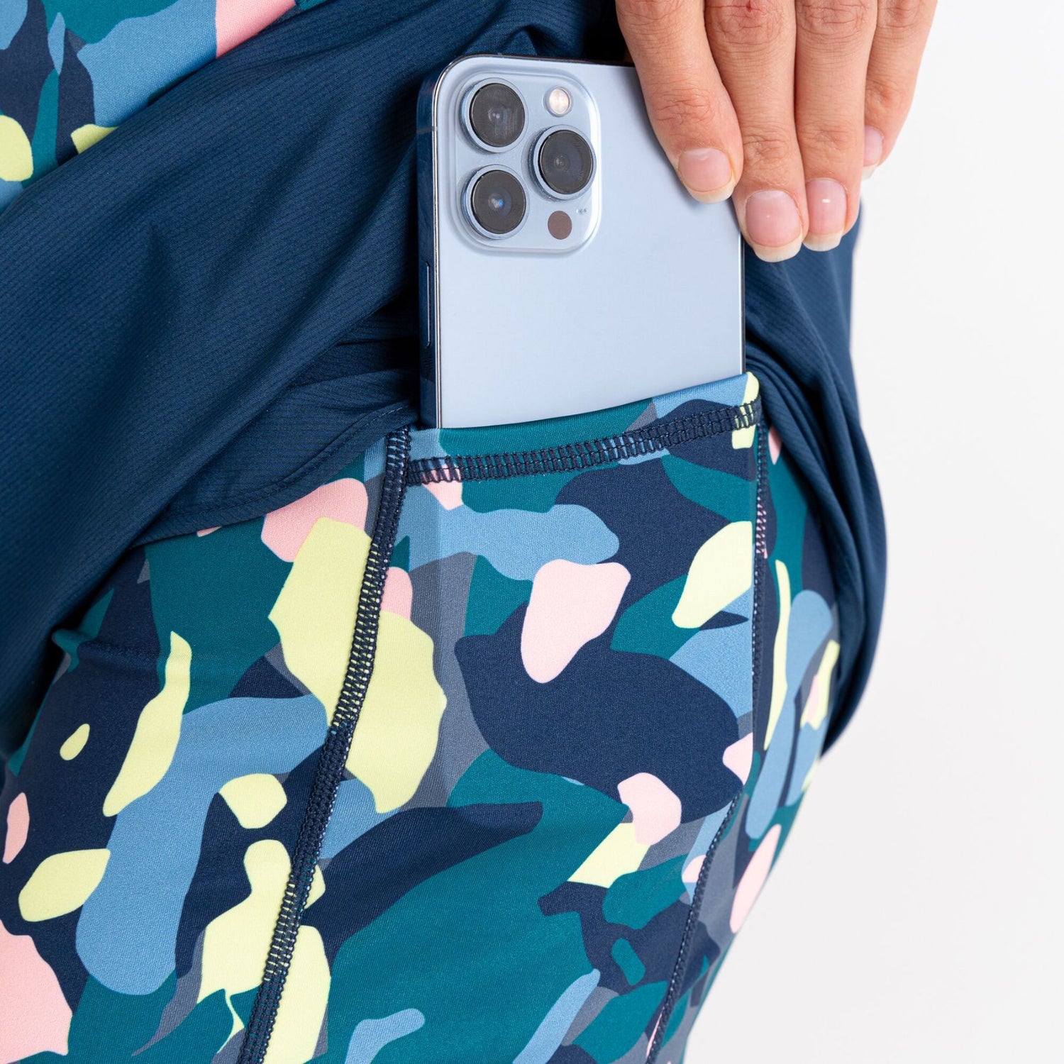 Dare 2b Women's Sprint Up Shorts Moonlight Denim/Fortune Green Unshaped Print / X-Small-Moonlight Denim/Fortune Green Unshaped Print / Small-Moonlight Denim/Fortune Green Unshaped Print / Medium-Moonlight Denim/Fortune Green Unshaped Print / Large-Moonlight Denim/Fortune Green Unshaped Print / X-Large #- 53 Degrees North 