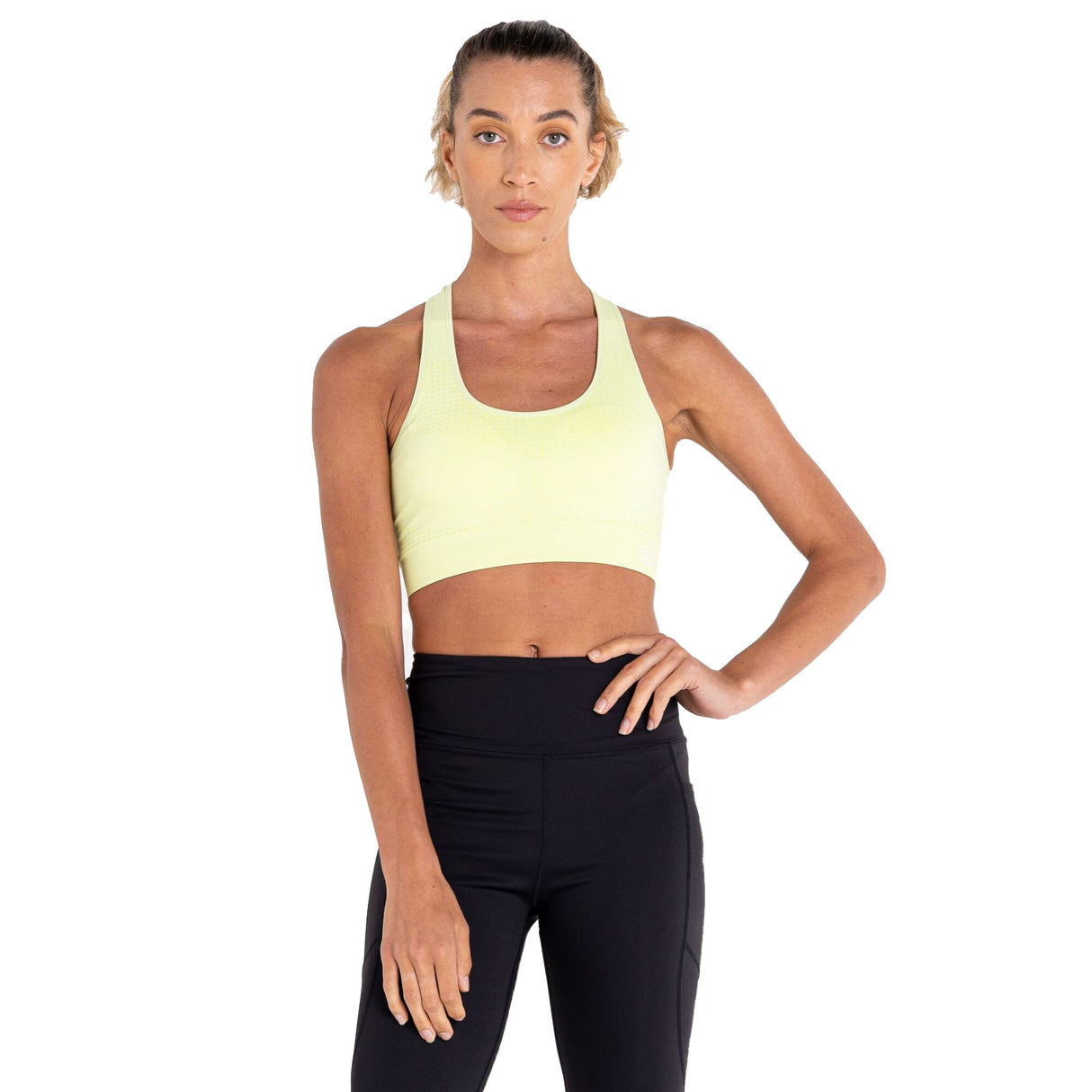 Dare 2b Women's Don't Sweat It Sports Bra Sharp Green / X-Small (UK 8)-Sharp Green / Small (UK 10)-Sharp Green / Medium (UK 12)-Sharp Green / Large (UK 14)-Sharp Green / X-Large (UK 16) #- 53 Degrees North 