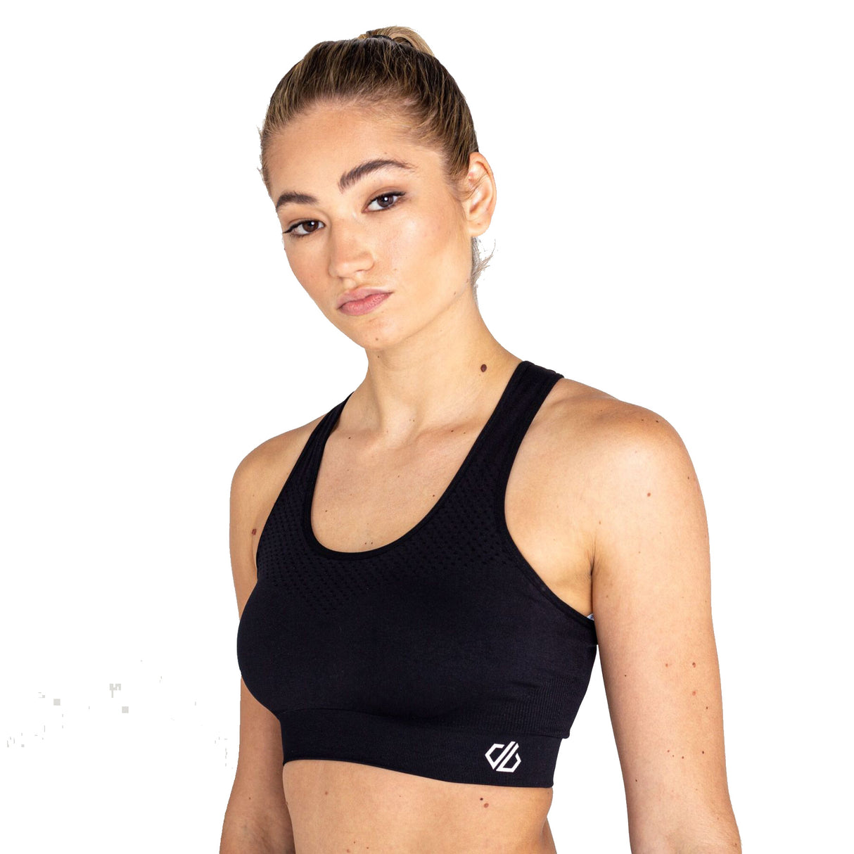 Dare 2b Women's Don't Sweat It Sports Bra Sharp Green / X-Small (UK 8)-Sharp Green / Small (UK 10)-Sharp Green / Medium (UK 12)-Sharp Green / Large (UK 14)-Sharp Green / X-Large (UK 16) #- 53 Degrees North 