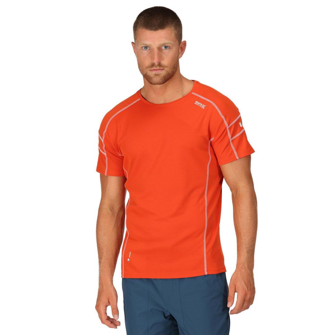Regatta Men's Virda III Short Sleeve Tee #color_rusty-orange