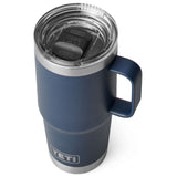 YETI Rambler 20 oz (591 ml) Travel Mug Black-White-Navy - 53 Degrees North 