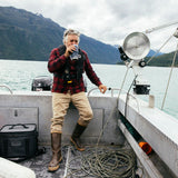 YETI Rambler 20 oz (591 ml) Travel Mug Black-White-Navy - 53 Degrees North 