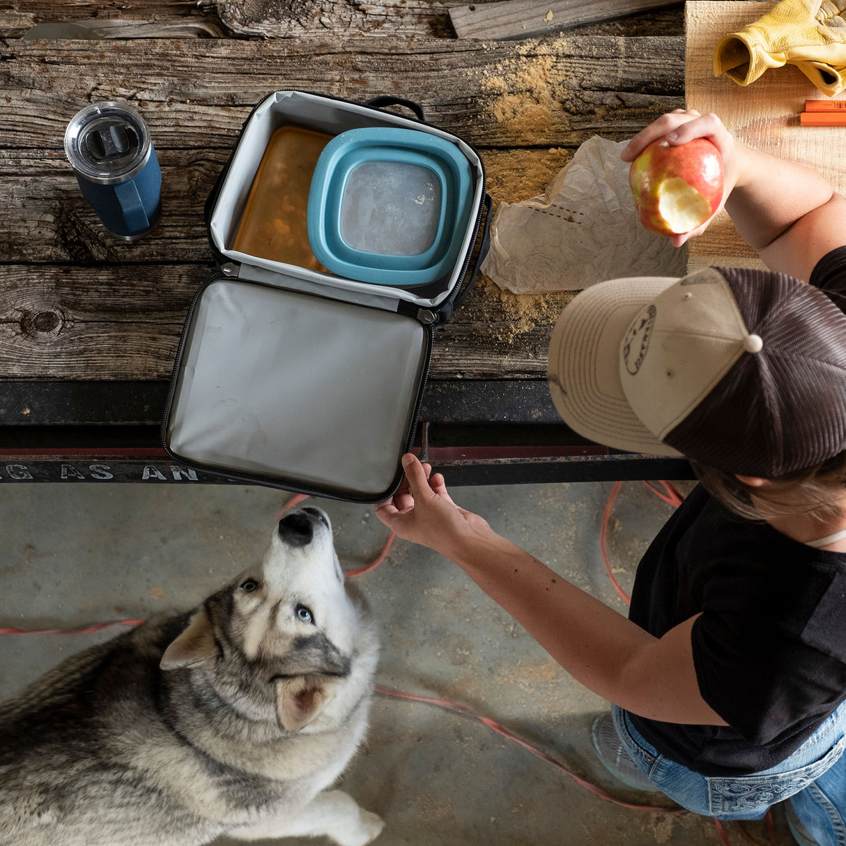 YETI Rambler 20 oz (591 ml) Travel Mug Black-White-Navy - 53 Degrees North 