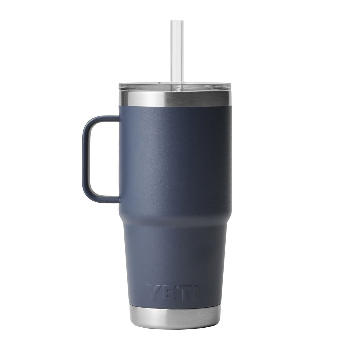 YETI Rambler 25 oz (710 ml) Mug with Straw Lid Tropical Pink-Cherry Blossom-White-Navy-Charcoal - 53 Degrees North 