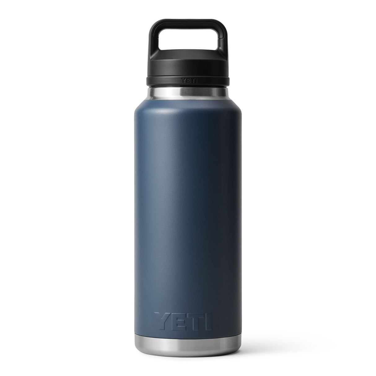 YETI Rambler 46 oz (1.4 L) Bottle with Chug Cap Ridgeline-Rescue Red-Navy - 53 Degrees North 