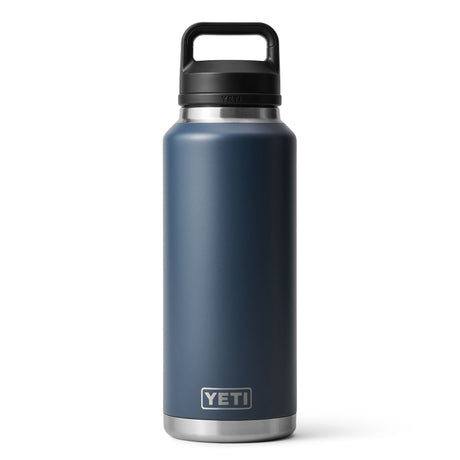 YETI Rambler 46 oz (1.4 L) Bottle with Chug Cap Ridgeline-Rescue Red-Navy - 53 Degrees North 