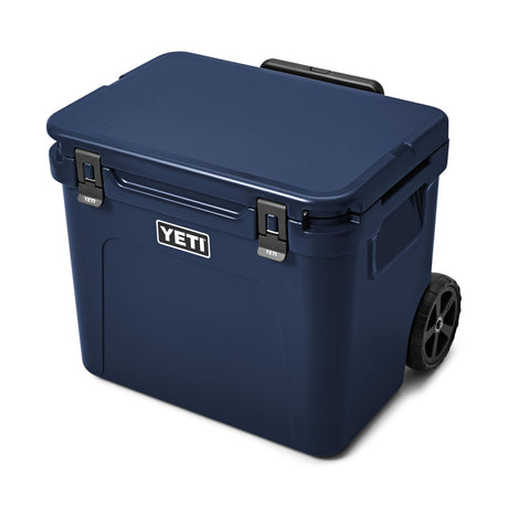 YETI Roadie 60 Wheeled Cool Box Navy-Wild Vine Red - 53 Degrees North 