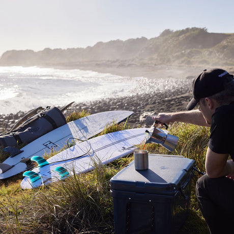 YETI Tundra 35 Cool Box King Crab Orange-Rescue Red-Navy - 53 Degrees North 