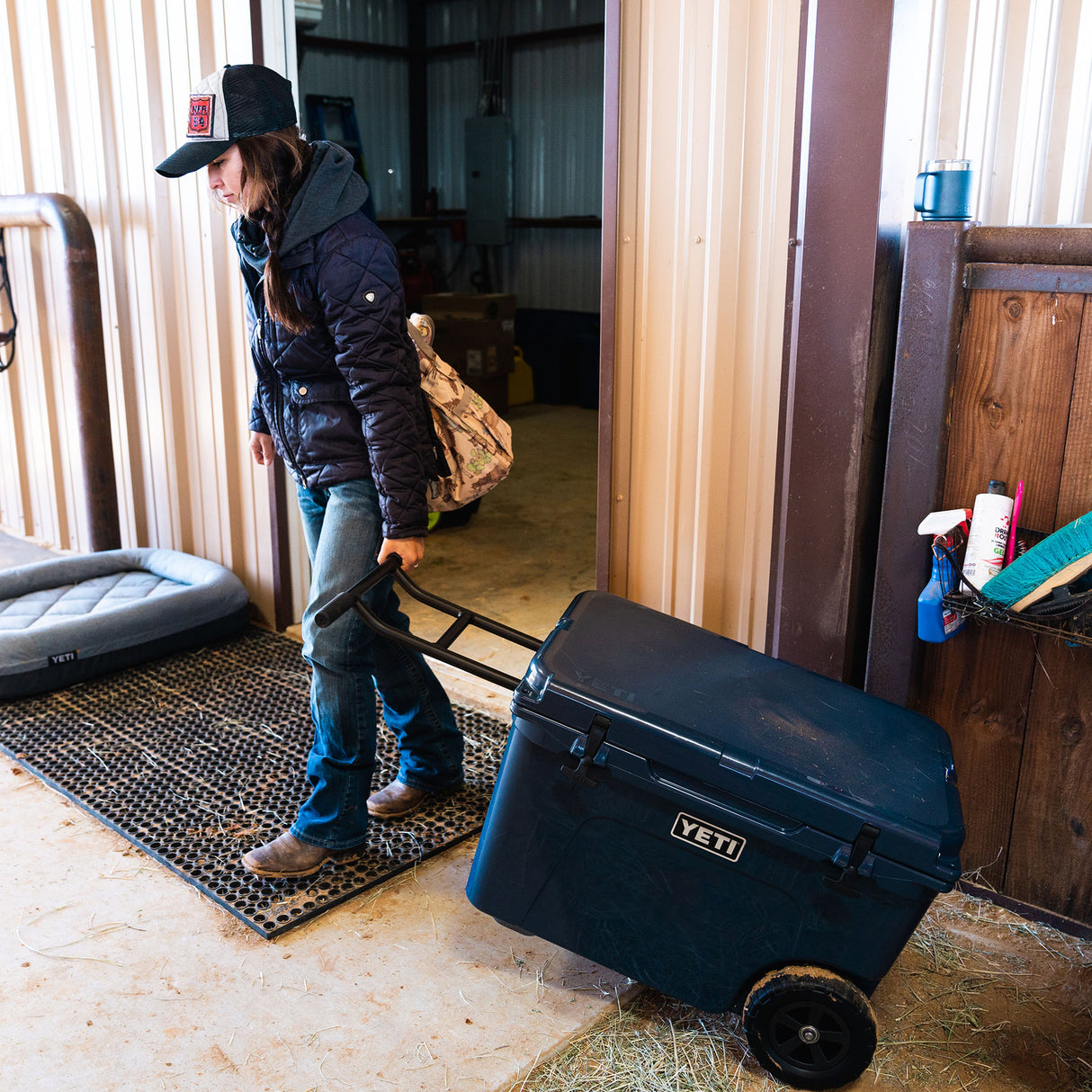 YETI Tundra Haul Wheeled Cool Box Big Wave-Navy - 53 Degrees North 