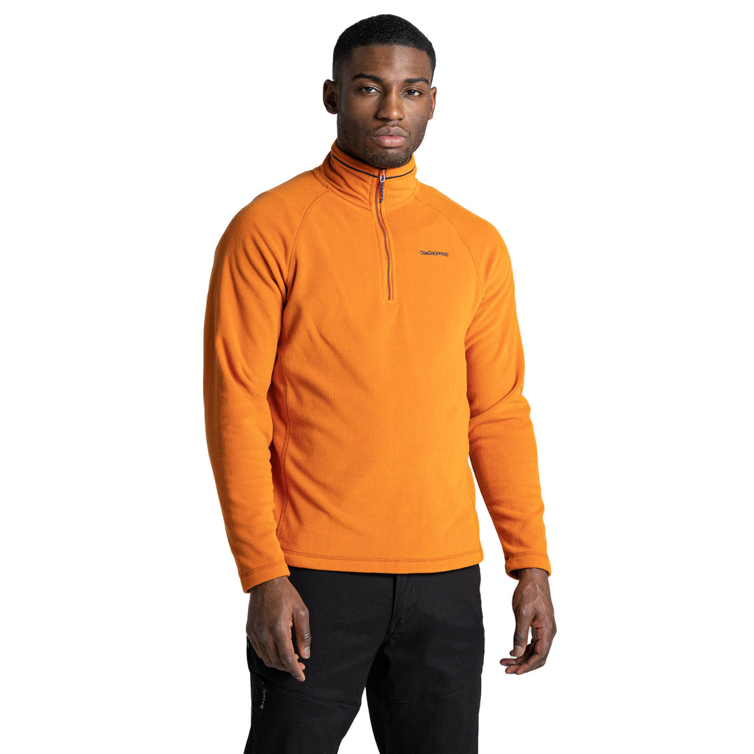 Craghoppers Men's Corey VI Half Zip Fleece Pullover #color_canyon-orange