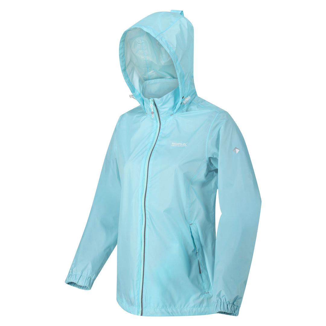 Regatta Women's Pack-It III Waterproof Jacket #color_cool-aqua