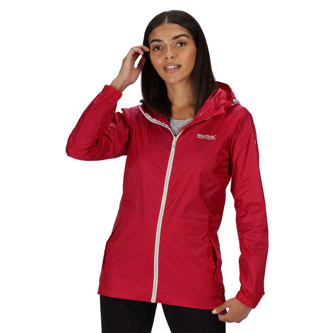 Regatta Women's Pack-It III Waterproof Jacket #color_dark-cerise
