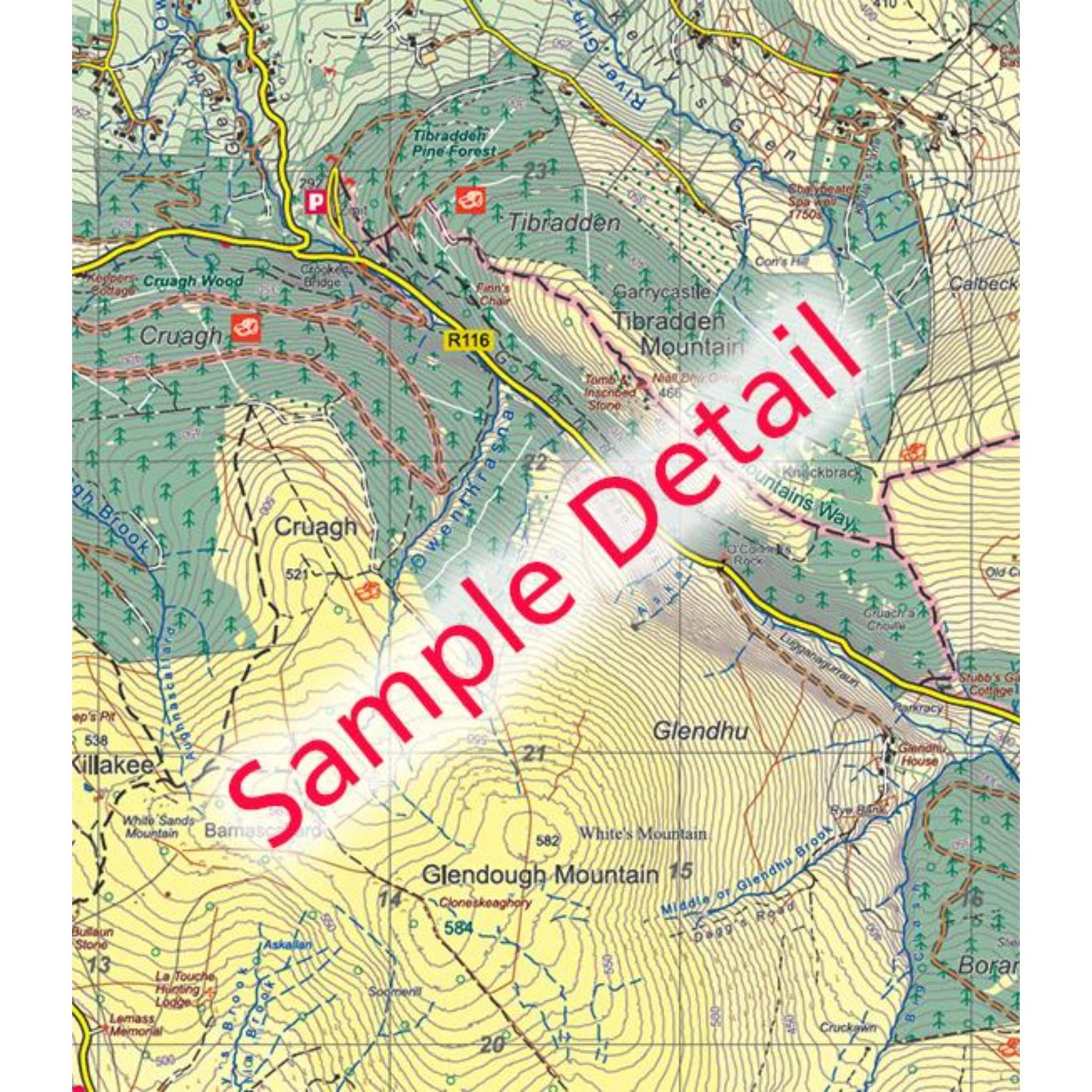 EastWest Mapping Dublin Mountains Map Default Title #- 53 Degrees North 