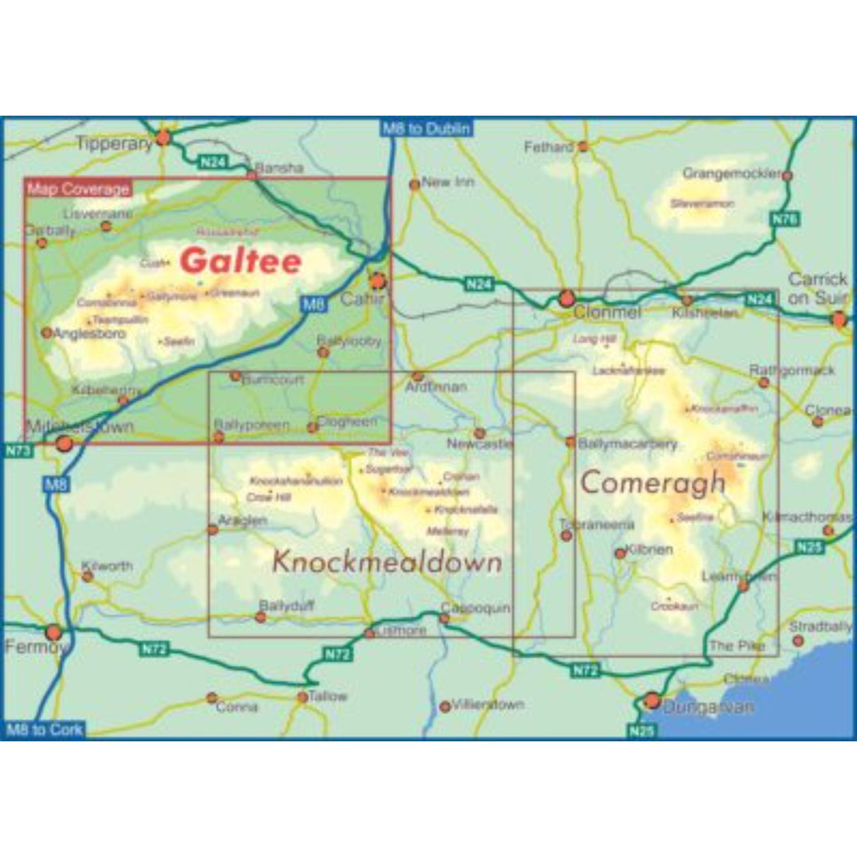 EastWest Mapping Galtee Map Default Title #- 53 Degrees North 