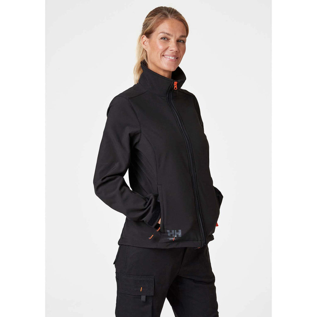 Women's Luna Softshell Jacket - Helly Hansen Workwear - 74240/990BLK-SS20
