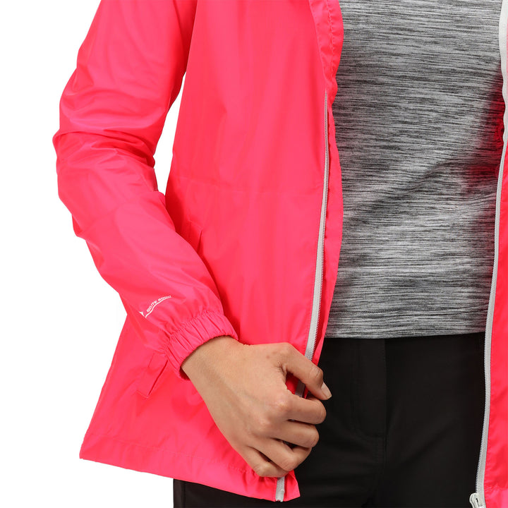 Regatta Women's Pack-It III Waterproof Jacket #color_neon-pink