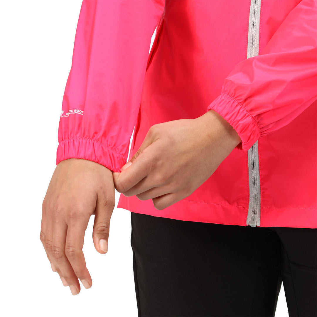 Regatta Women's Pack-It III Waterproof Jacket #color_neon-pink