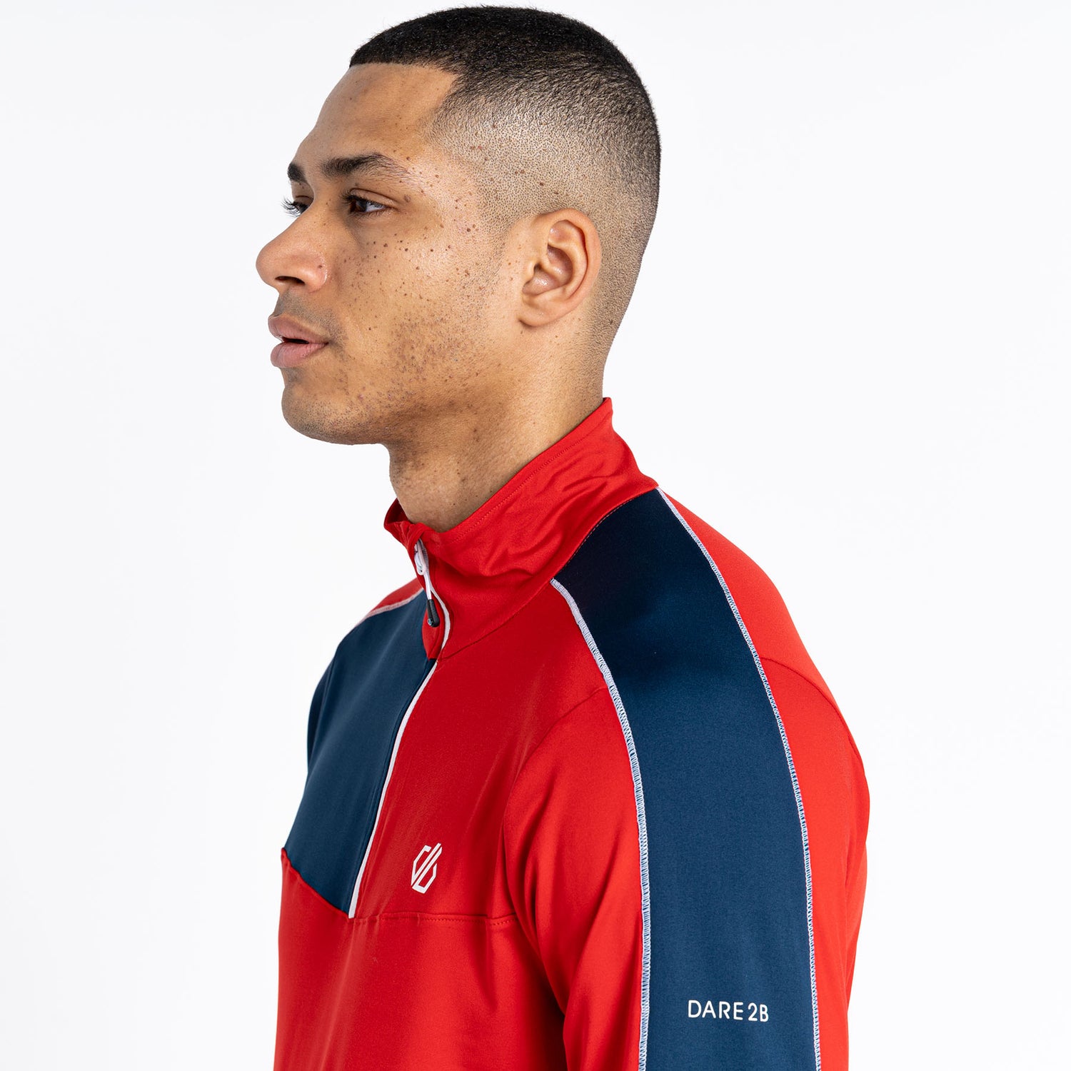 Dare 2b Men's Dignify II Core Stretch Midlayer Top Lichen Green/Black / Small-Lichen Green/Black / Medium-Lichen Green/Black / Large-Lichen Green/Black / X-Large-Lichen Green/Black / XX-Large #- 53 Degrees North 