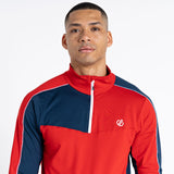 Dare 2b Men's Dignify II Core Stretch Midlayer Top Lichen Green/Black / Small-Lichen Green/Black / Medium-Lichen Green/Black / Large-Lichen Green/Black / X-Large-Lichen Green/Black / XX-Large #- 53 Degrees North 