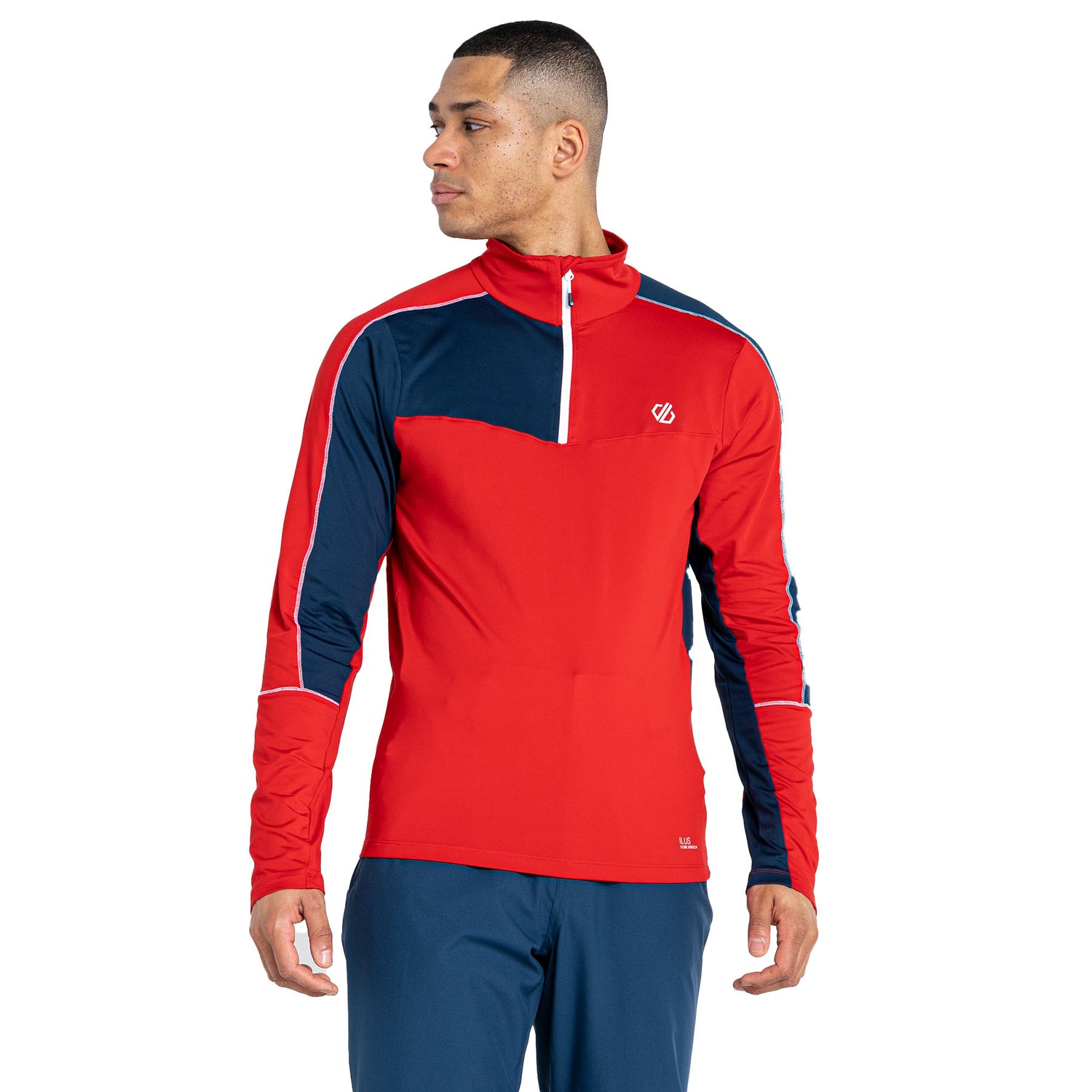 Dare 2b Men's Dignify II Core Stretch Midlayer Top Lichen Green/Black / Small-Lichen Green/Black / Medium-Lichen Green/Black / Large-Lichen Green/Black / X-Large-Lichen Green/Black / XX-Large #- 53 Degrees North 