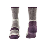 Bridgedale Women's Hike Lightweight Cotton Cool Comfort Socks Plum / Small-Plum / Medium-Plum / Large #- 53 Degrees North 